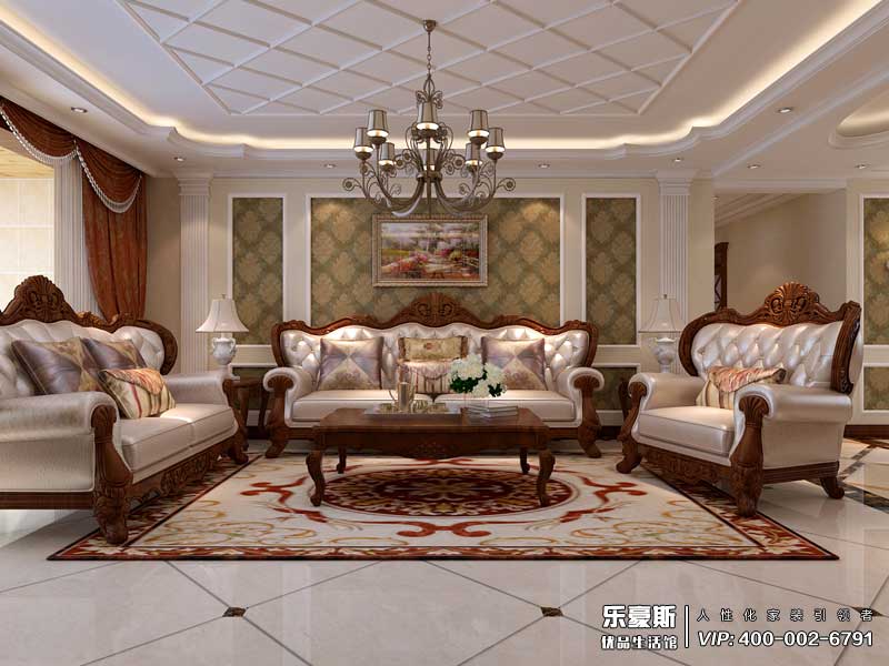 盛邦218平米美式風格別墅裝修效果圖