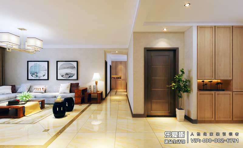 御河上院150平米三室現(xiàn)代中式裝修效果圖