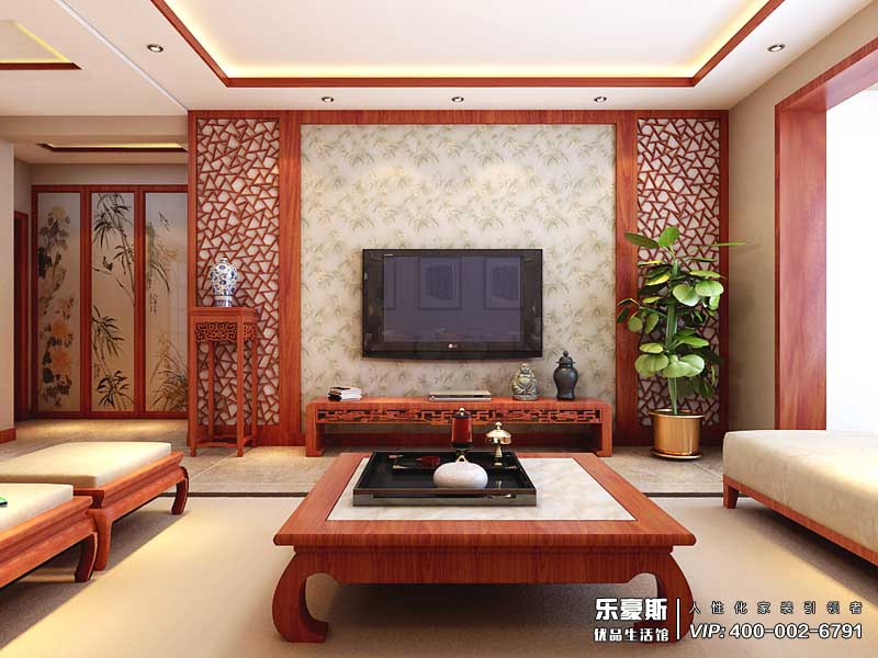 盛世御城中式風格裝修效果圖