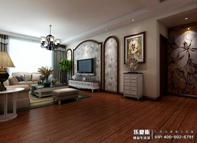 恒潤時代廣場美式風(fēng)格裝修效果圖