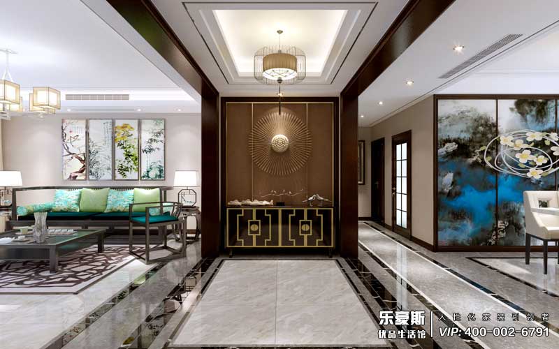 盛世御城三室兩廳新中式風格裝修效果圖