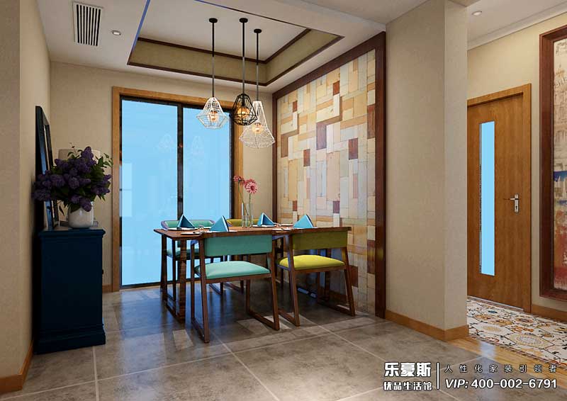 天山世界之門U米公園新中式混搭風(fēng)格裝修效果圖