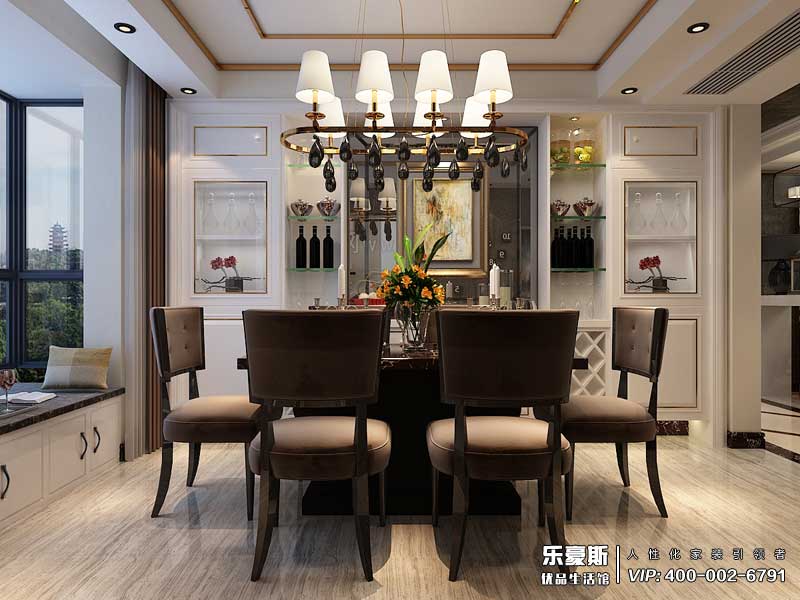 天洲視界城180平米后奢風(fēng)格裝修效果圖