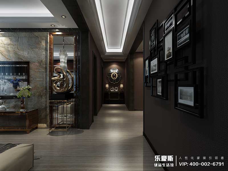 觀峰嘉邸后現(xiàn)代風格裝修效果圖