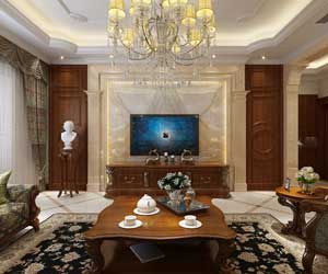 林蔭大院美式風(fēng)格裝修設(shè)計(jì)效果圖