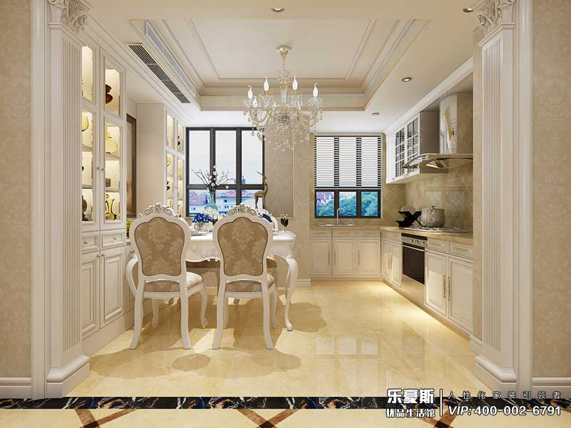 林蔭大院137平米簡歐風(fēng)格裝修效果圖