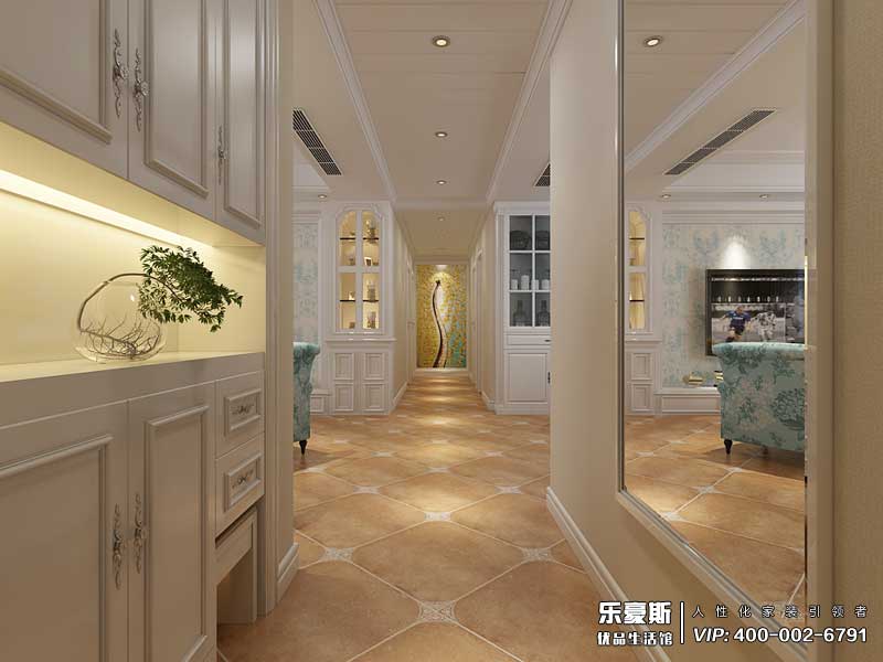 潤(rùn)德天悅城165平米美式田園風(fēng)格裝修效果圖