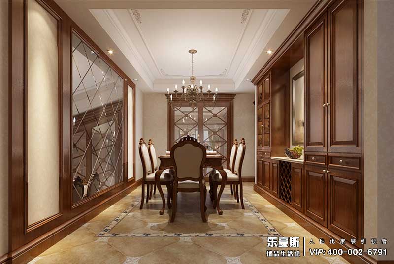 新合作城市廣場美式風格裝修設計效果圖