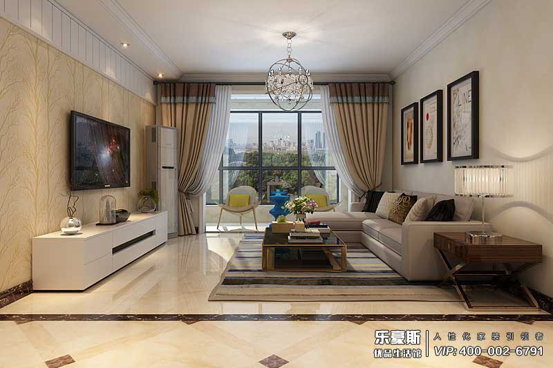 國(guó)仕山139平米三室兩廳現(xiàn)代風(fēng)格裝修效果圖