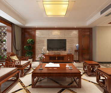 瀚唐小區(qū)/200㎡/中式風格