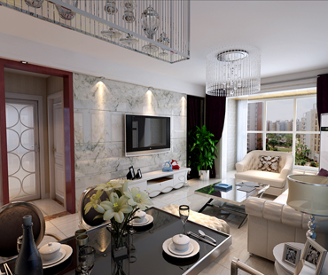 萬達(dá)92平米兩室兩廳簡約風(fēng)格