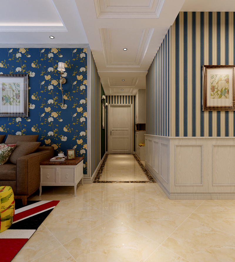 上東區(qū)98平米兩室一廳田園風(fēng)格