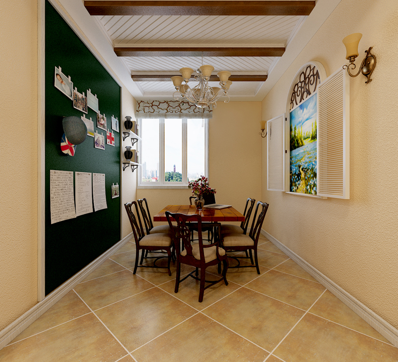 上東區(qū)98平米兩室一廳田園風(fēng)格