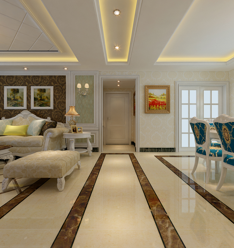 盛邦二期139平米三室兩廳簡歐風格 盛邦二期139平米三室兩廳簡歐風格