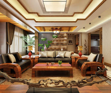 七十九號院小區(qū)148平米三室兩廳新中風格