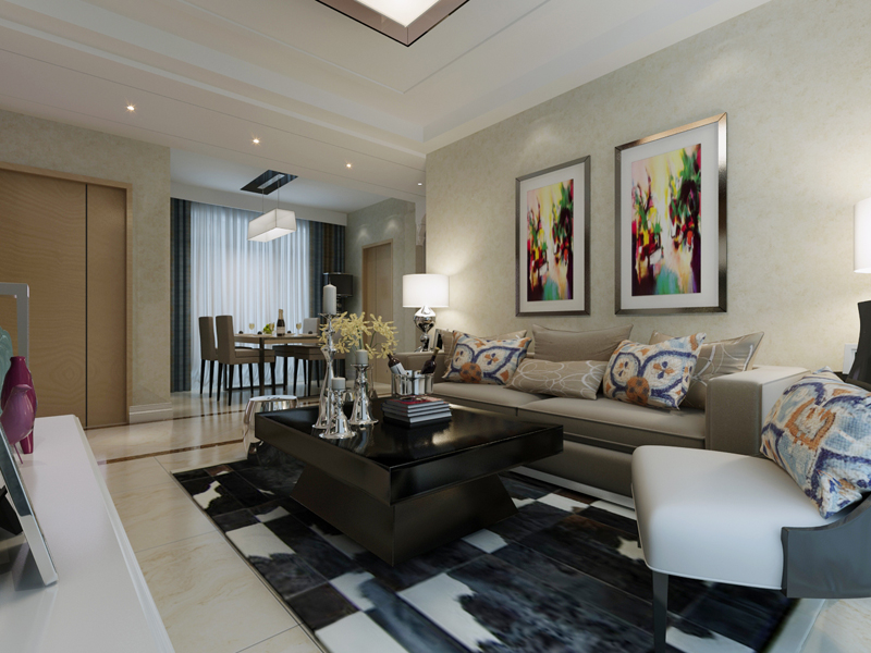 保利e區(qū)97平米兩室現(xiàn)代簡(jiǎn)約