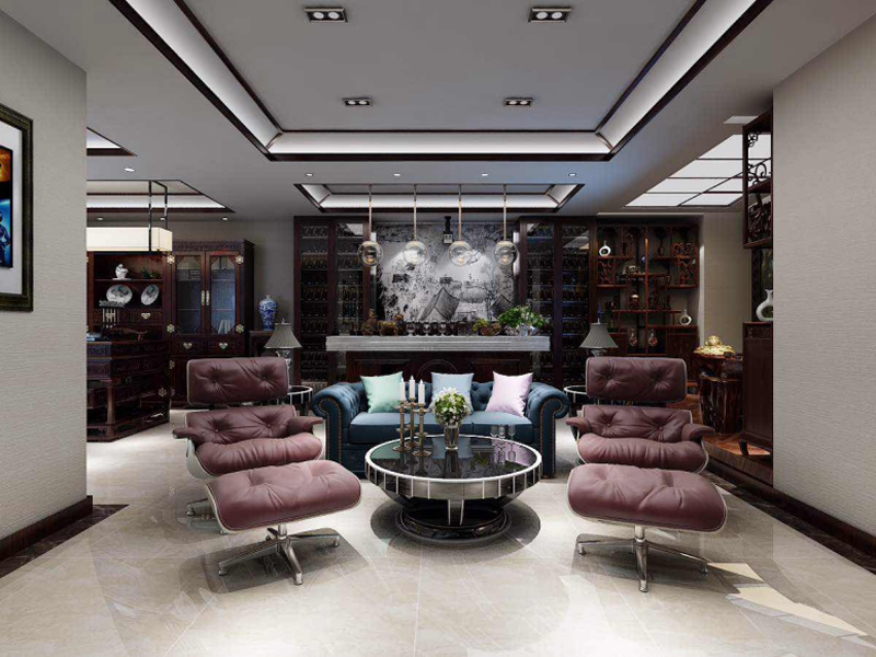 原河名墅400平米別墅新中式風(fēng)格