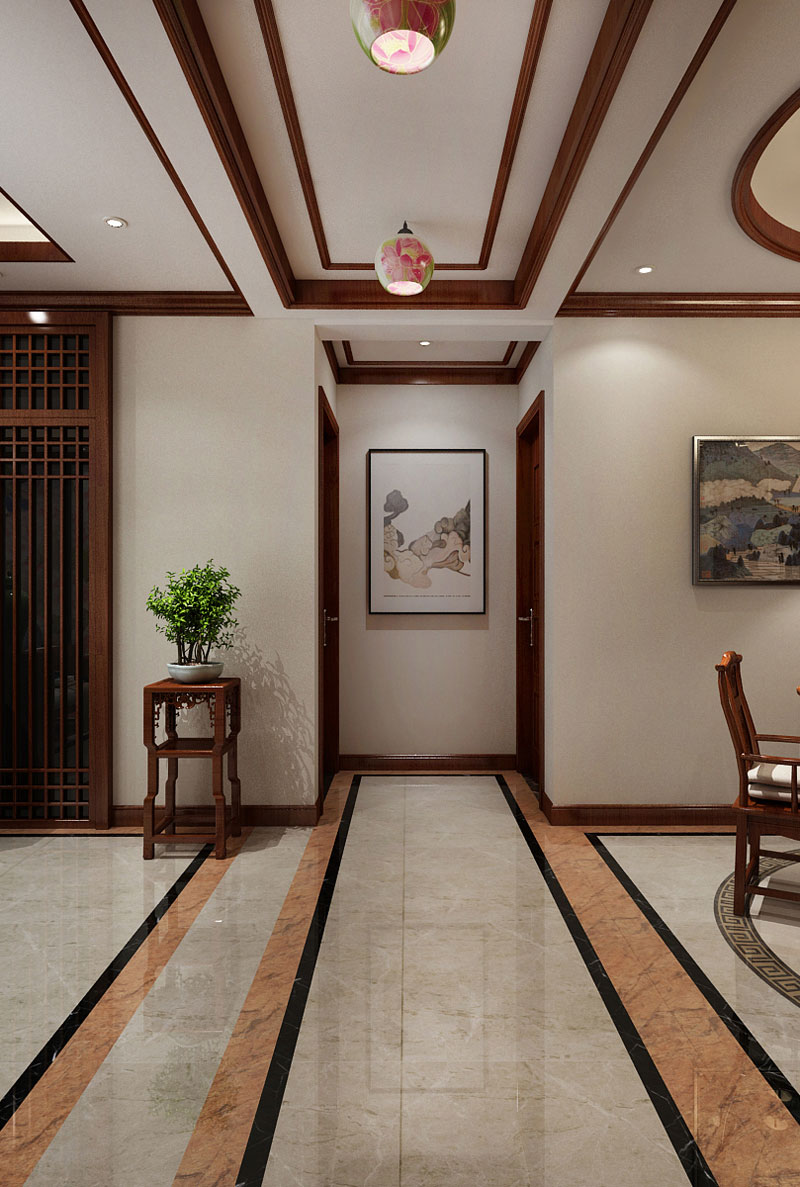 碧景苑171平米三室兩廳二衛(wèi)中式風(fēng)格