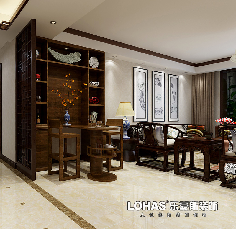 星河盛世四室兩廳新中式裝修效果圖