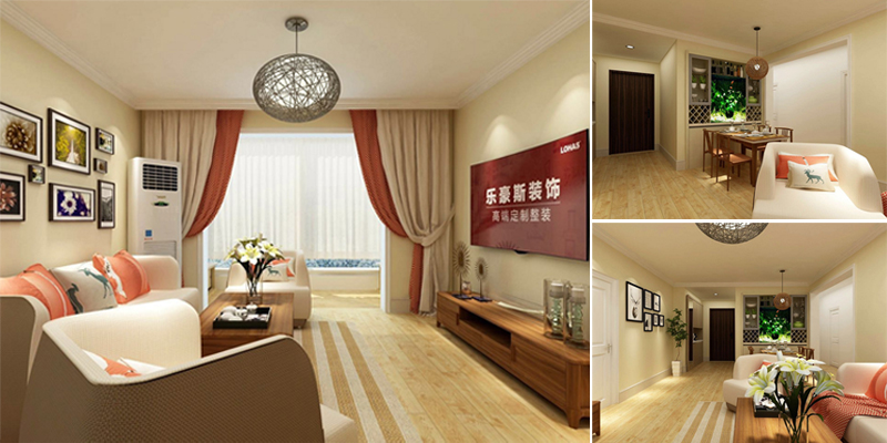 金碧園三室一廳實景效果圖