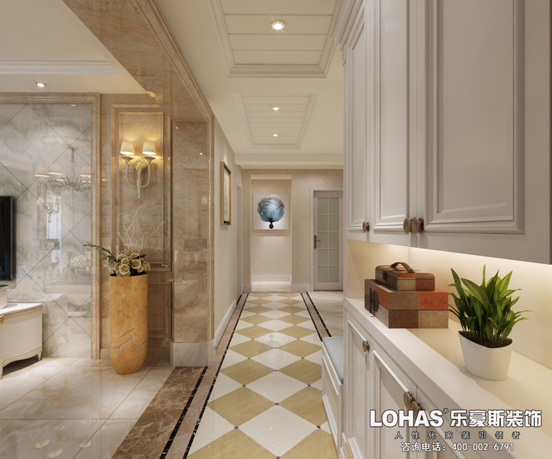 花香維也納三室兩廳裝修效果圖