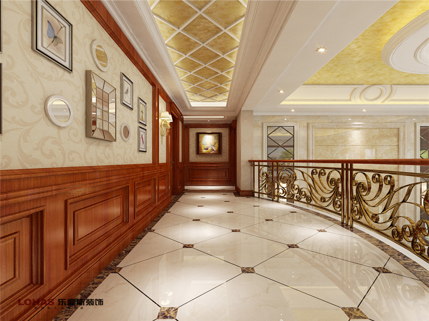 歐景園220平五室歐美混搭裝修效果圖