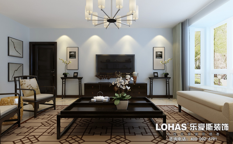 天下玉苑四室兩廳165平米新中式