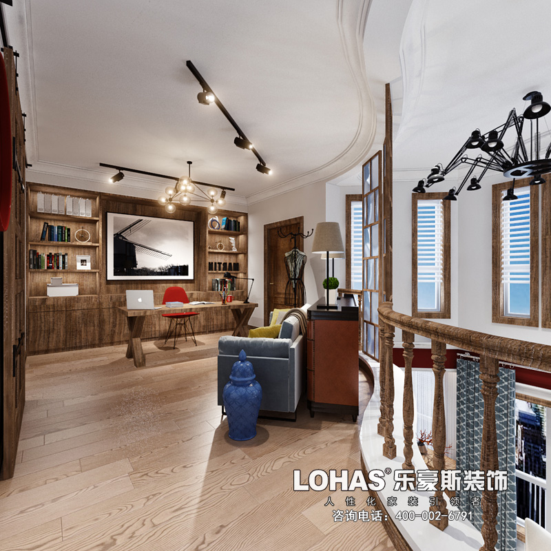 卓達(dá)明郡200平米越層北歐風(fēng)格