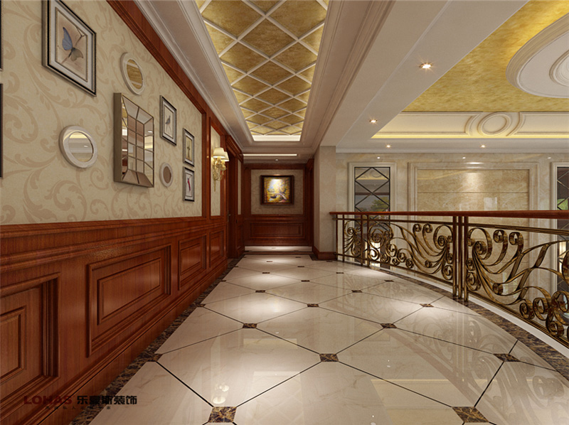 歐景園220平五室歐美混搭裝修效果圖