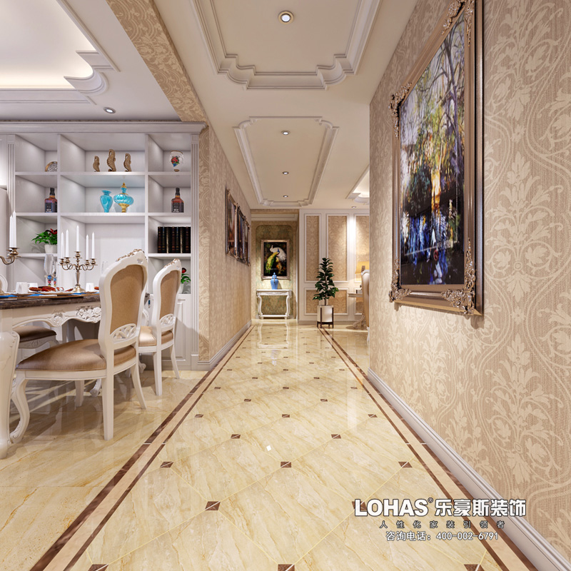 龍溪城138平米三室歐式