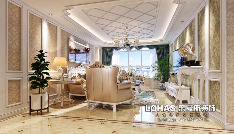 龍溪城138平米三室歐式