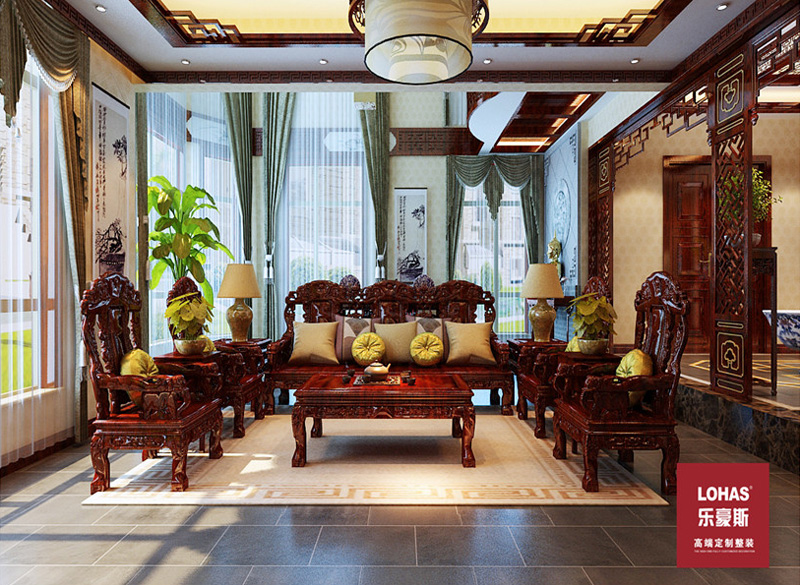 江南新城別墅 500平中式