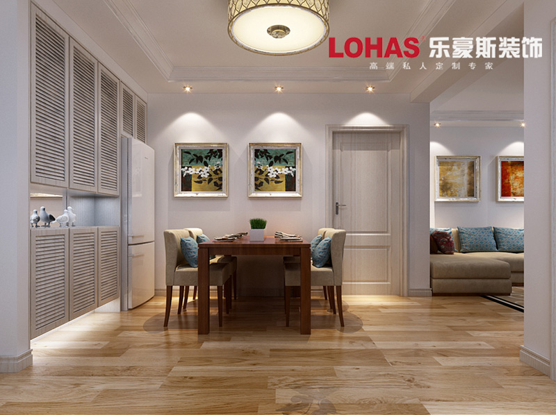 泰豐觀湖92平兩室兩廳現(xiàn)代簡約裝修效果圖