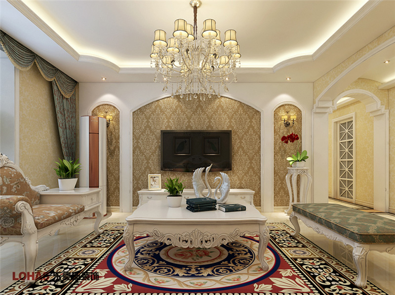 瀚唐137平簡歐裝修效果圖 瀚唐137平簡歐裝修效果圖