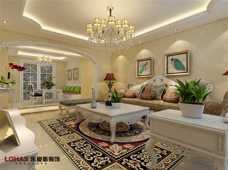 瀚唐137平簡歐裝修效果圖 瀚唐137平簡歐裝修效果圖