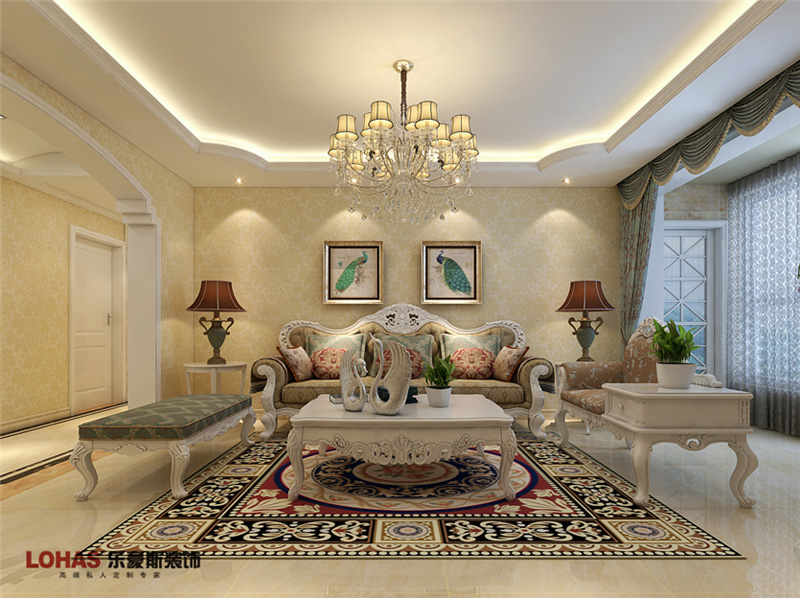 瀚唐137平簡歐裝修效果圖 瀚唐137平簡歐裝修效果圖