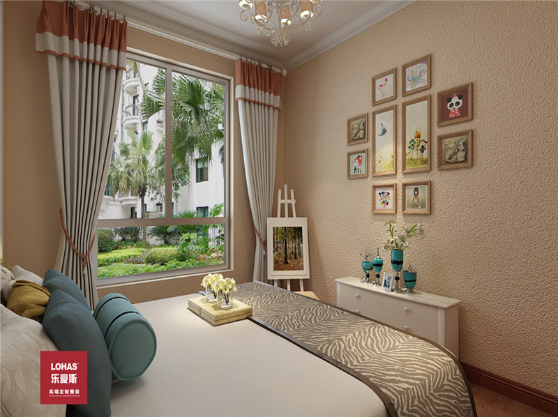 北城國(guó)際新中式裝修效果圖