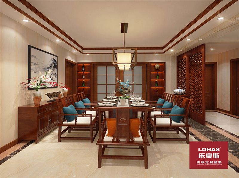 瀚唐200平中式裝修