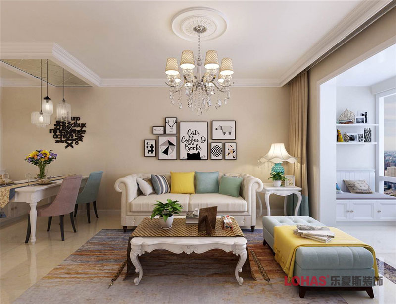 盛世長(zhǎng)安88平簡(jiǎn)歐風(fēng)格