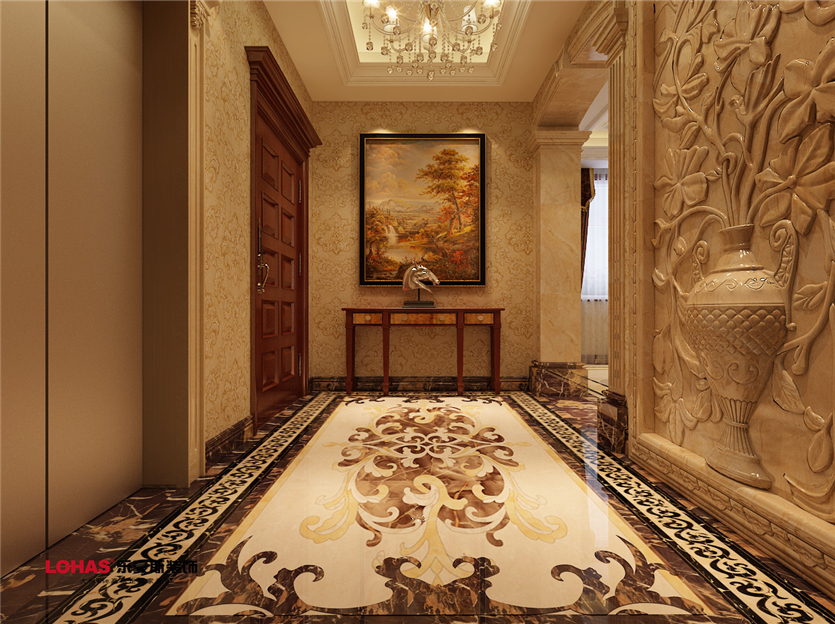 正定盛華公館190平美式裝修效果圖