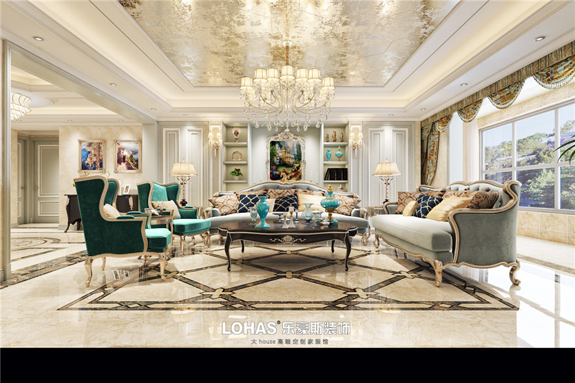 建投十號(hào)院300平歐式效果圖