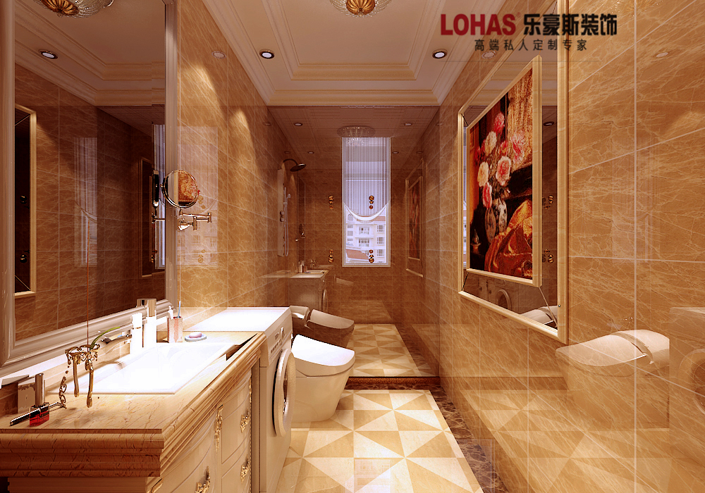 盛益華苑兩室130平米現(xiàn)代簡(jiǎn)約風(fēng)格裝修效果圖