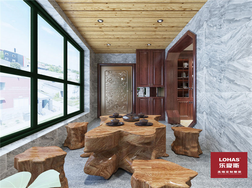 匯君城140平三室新中式風格裝修效果圖 匯君城140平三室新中式風格裝修效果圖