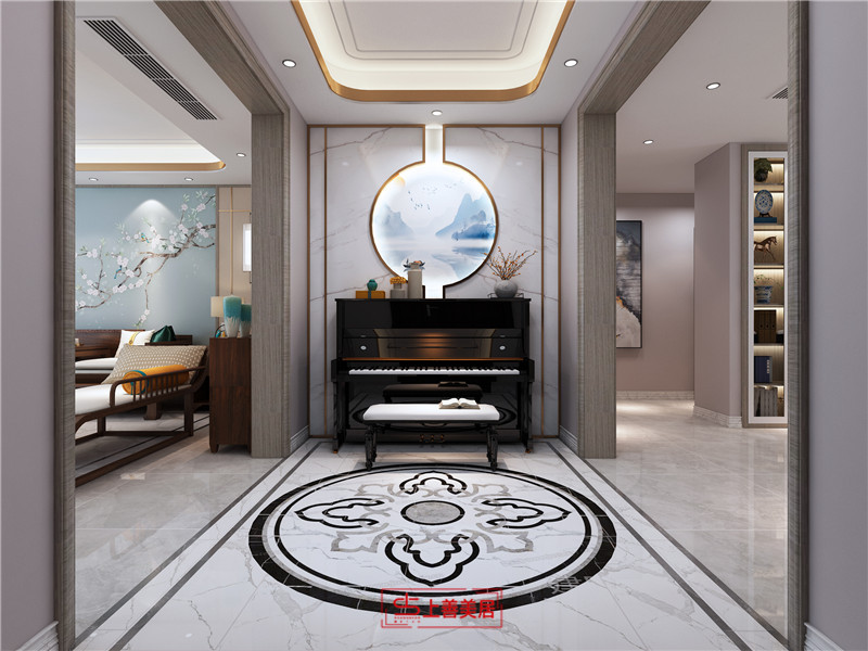 帝王國(guó)際160平米新中式效果圖