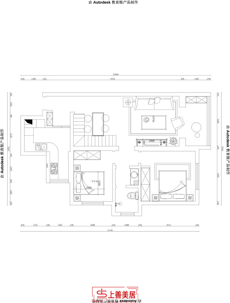 石門(mén)小區(qū)/150㎡/復(fù)式北歐