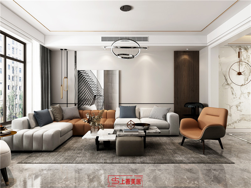 中山華府140平現(xiàn)代風格沙發(fā)墻