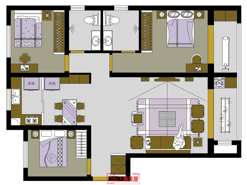 錦繡學(xué)府/130㎡/現(xiàn)代風(fēng)格