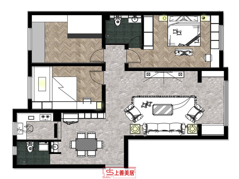 天海譽天下/135㎡/現(xiàn)代
