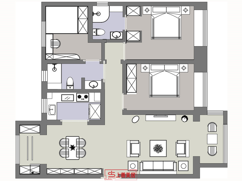 碧桂園天匯/137㎡/現(xiàn)代風