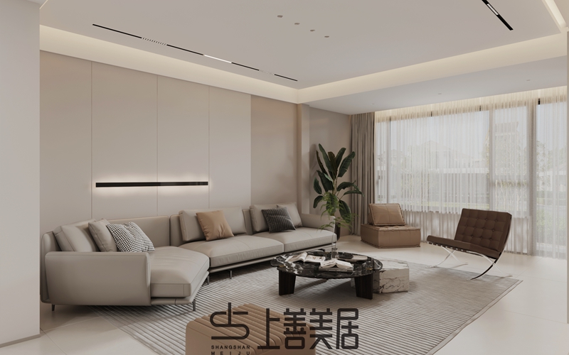 金橋華府138平米奶油風裝修設計